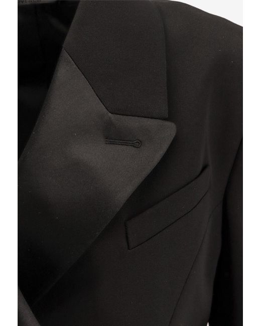 Givenchy Black Double-Breasted Tailored Blazer