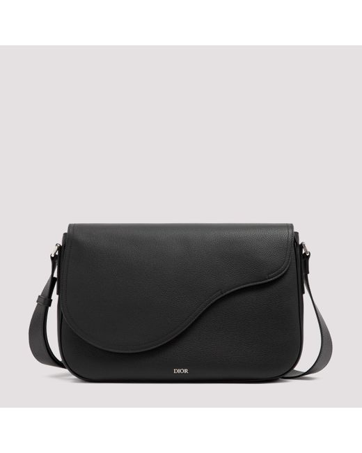 Dior Black Saddle Messenger Bag for men