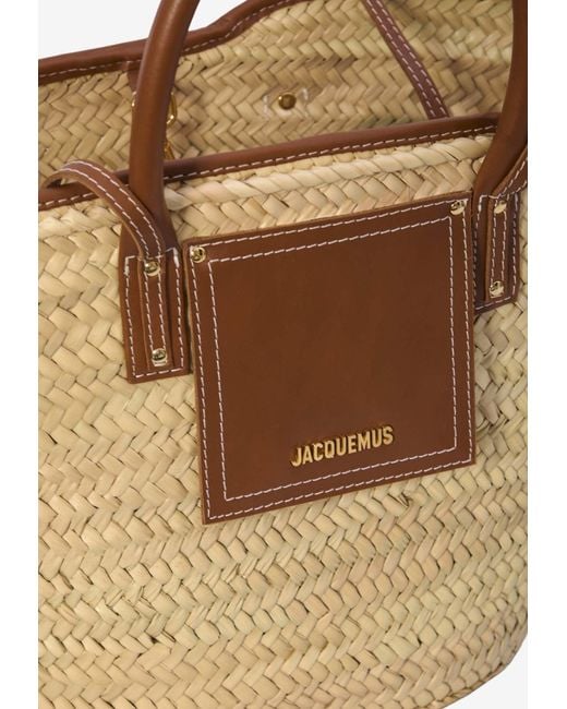 Jacquemus Natural Le Panier Raffia Shoulder Bag