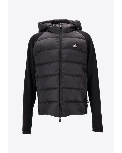 Moncler Black Logo Patch Padded Jacket for men