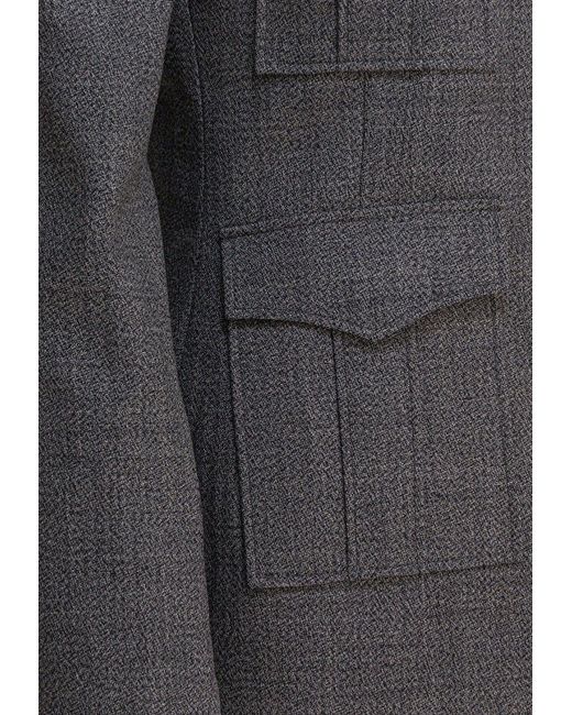 McQueen Black Single-Breasted Buttoned Jacket