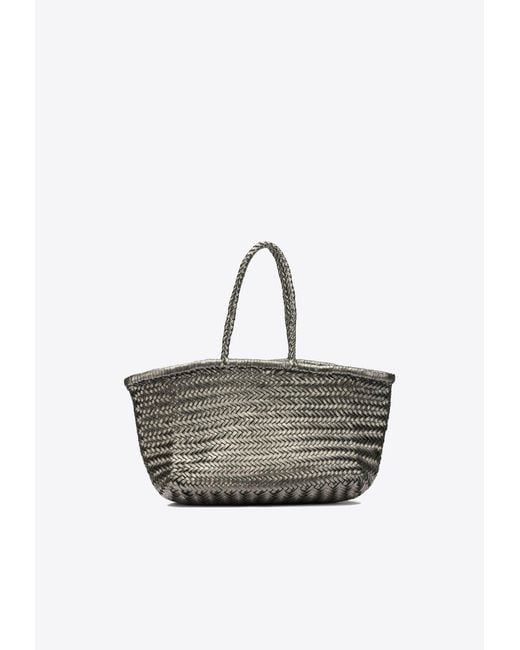 Dragon Diffusion Metallic Leather Shoulder Bag