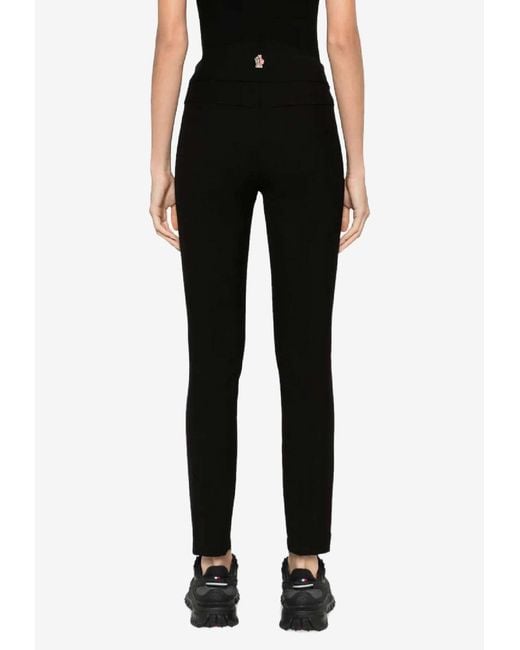 Moncler Black Zipped Skinny Pants