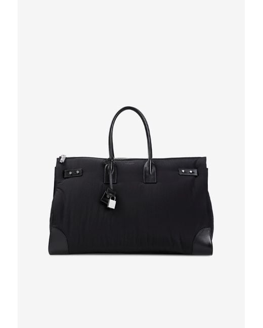 Saint Laurent Black Sac De Jour 48H Duffel Bag for men