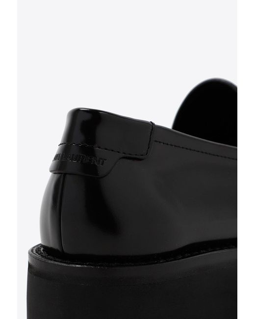 Saint Laurent Black Le Loafer 15 Leather Moccasin