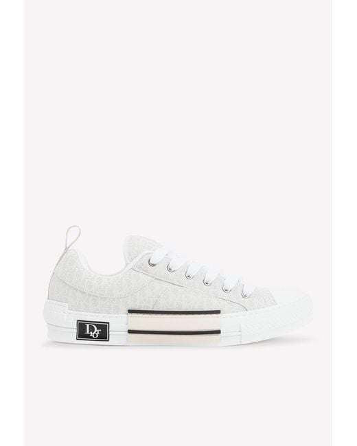 B23 HighTop Sneaker White and Black Dior Oblique Canvas  DIOR GB