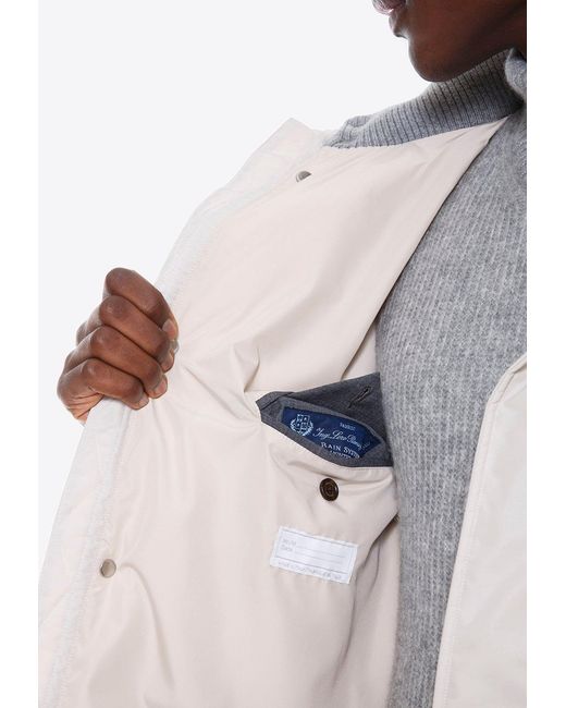 Eleventy White Padded Down Jacket for men