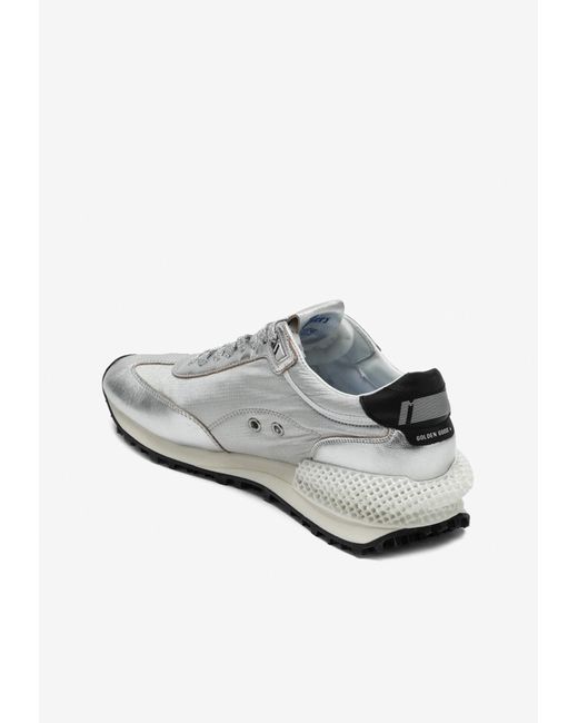 Golden Goose Deluxe Brand Gray Marathon Lace-Up Sneakers