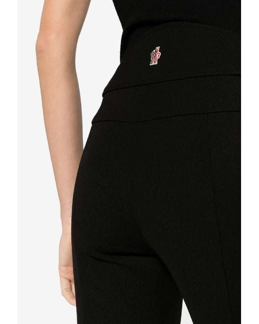 Moncler Black Zipped Skinny Pants
