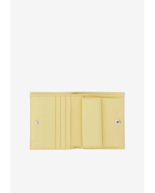 Ferragamo Purple Logo Stamp Compact Wallet