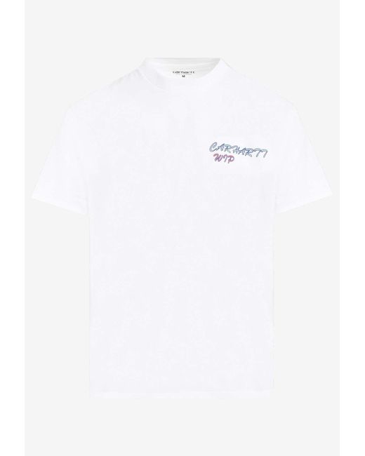 Carhartt White Gelato Crewneck T-Shirt for men