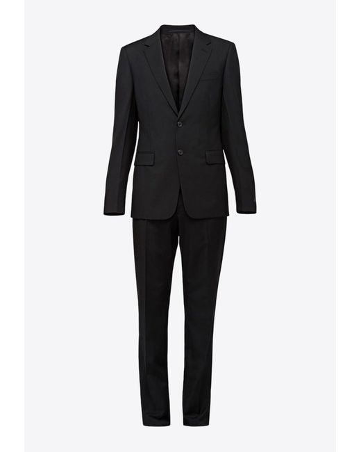 Prada Black Slim Fit Two Piece Suit for men