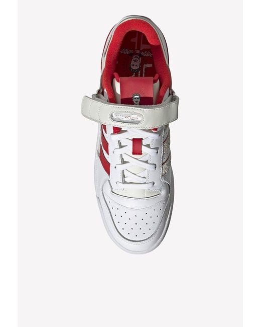 adidas Originals Forum Low Trap Kitchen Leather Sneakers in Red for Men |  Lyst