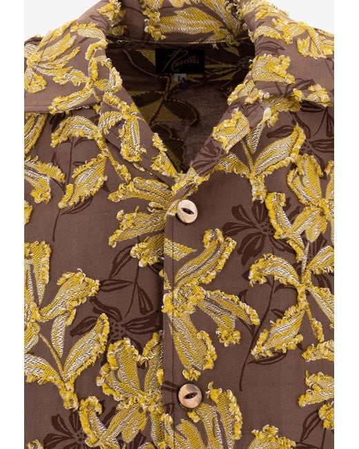 Needles Brown Cabana Floral Shirt for men