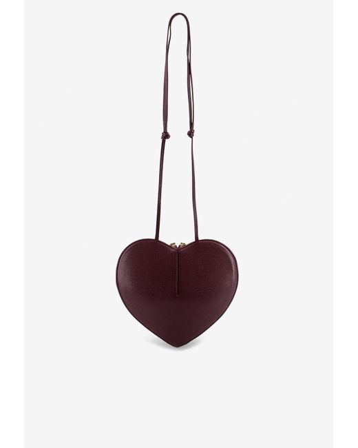 Alaïa Red Le Coeur Suede Crossbody Bag