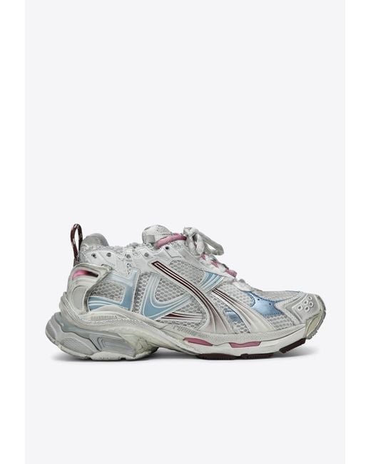 Balenciaga White Runner Low-Top Sneakers