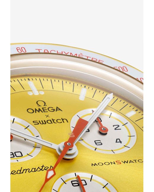 Swatch X Omega Metallic Bioceramic Moonswatch Mission To The Sun Quartz Watch