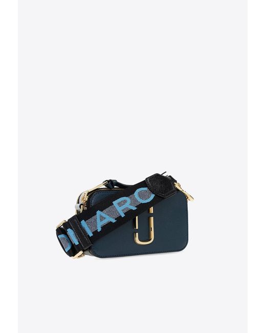 Marc Jacobs Blue The Snapshot Leather Camera Bag