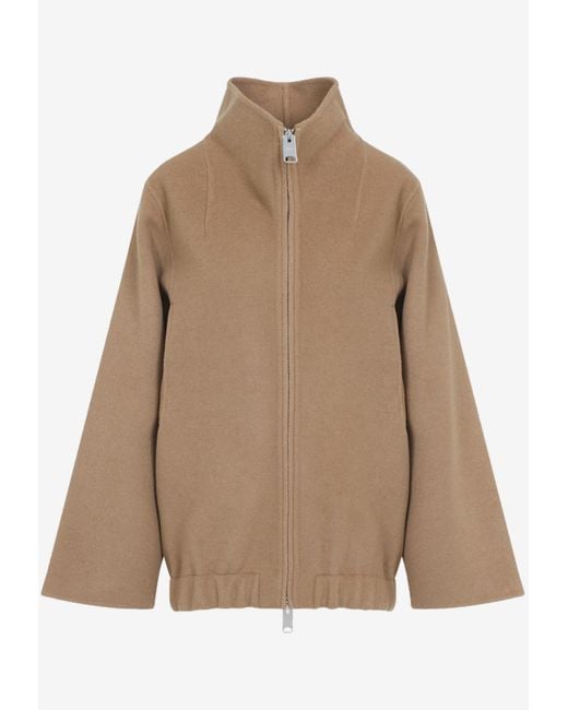 Khaite Natural Garret Zip-Up Jacket