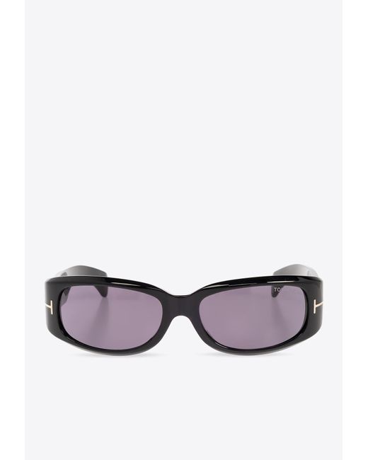 Tom Ford Gray Corey Rectangular Sunglasses