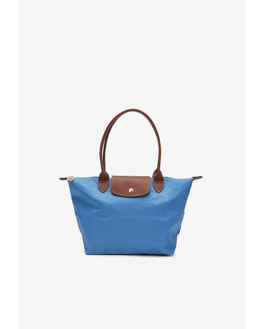 Longchamp Blue Medium Le Pliage Original Shoulder Bag