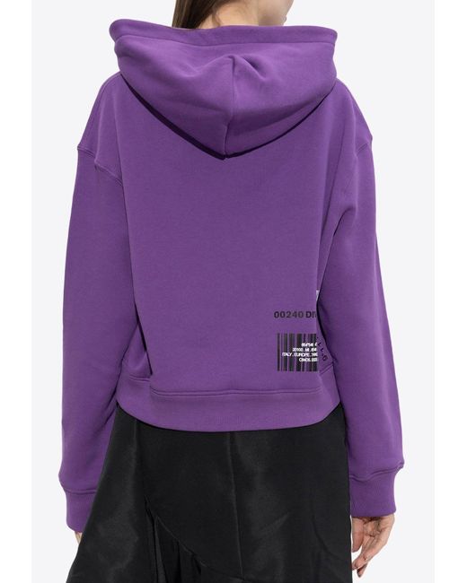 Dolce & Gabbana Purple Dgvib3 Print Hooded Sweatshirt