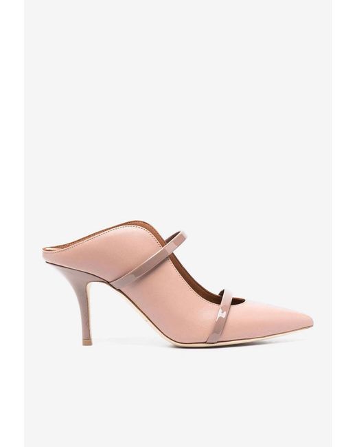 Malone Souliers Maureen 70 Nappa Leather Mules in Blush (Pink) - Save ...