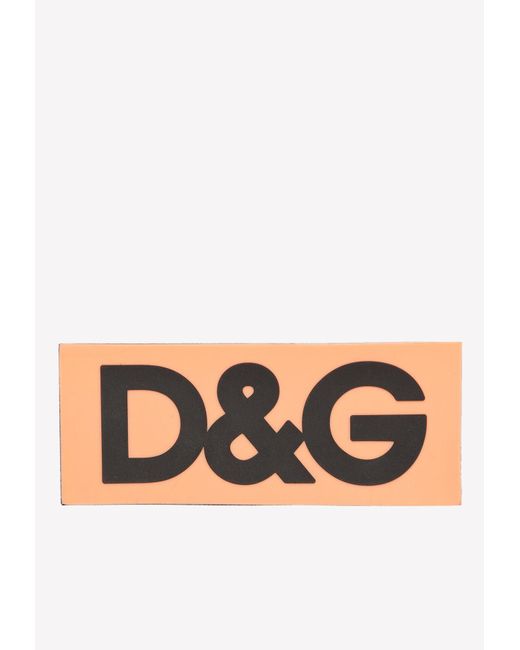 Dolce & Gabbana Orange Portofino Sneakers In Fluorescent Nylon With Logotape for men