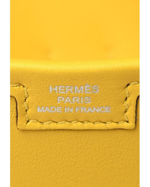 Hermès Jige Elan 29 Clutch In Jaune De Naples Swift in Yellow