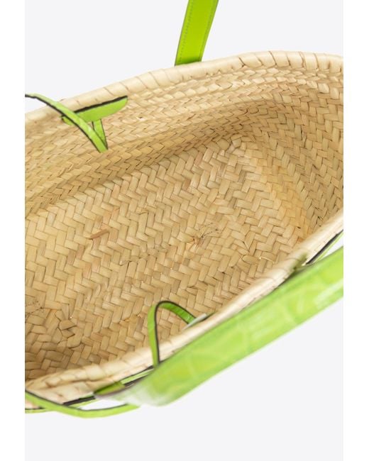 Tory Burch Natural Small Ella Straw Basket Bag