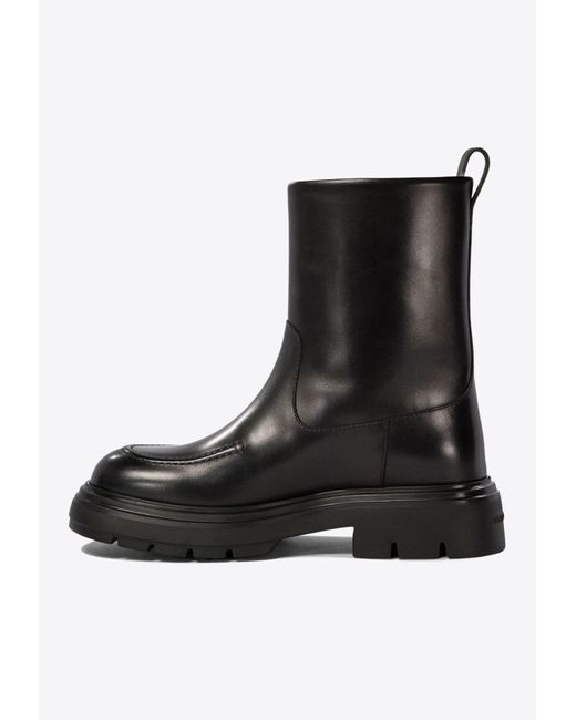 Ferragamo Black Tirba Fur Ankle Boots