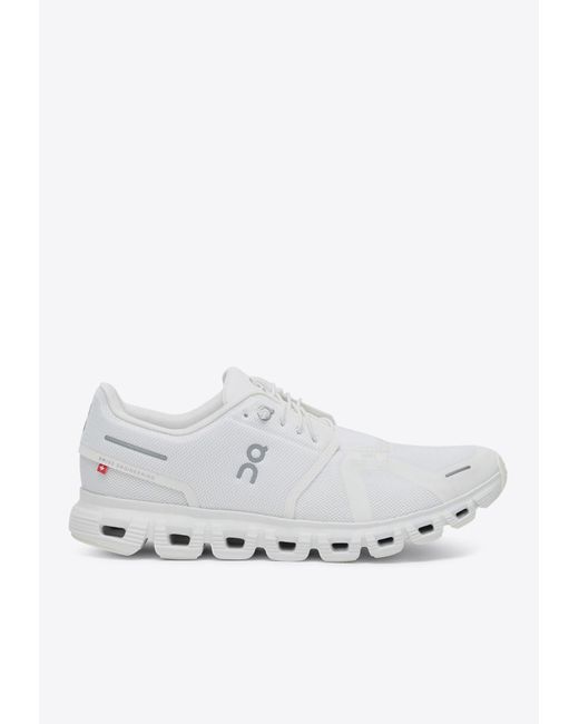 On Shoes White Cloud 6 Low-Top Sneakers for men