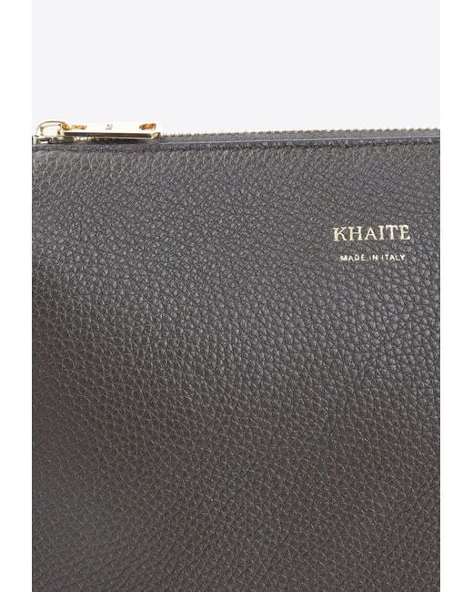 Khaite Gray Medium Lina Crossbody Bag