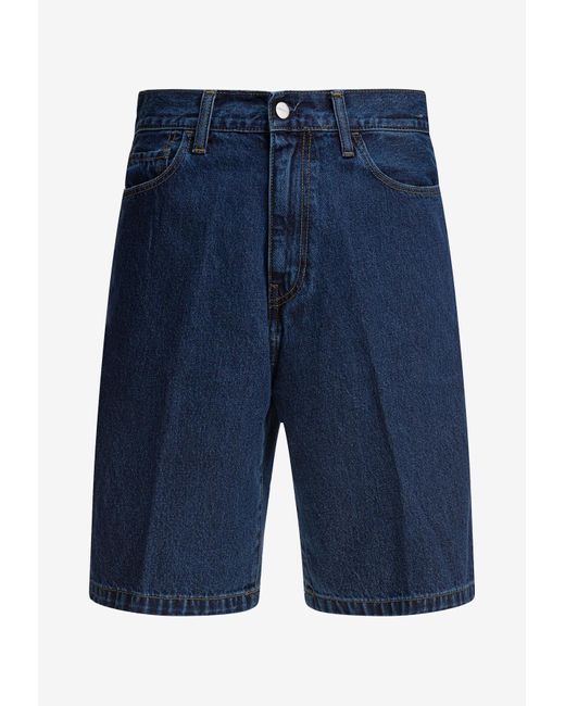 Carhartt Blue Landon Bermuda Denim Shorts for men