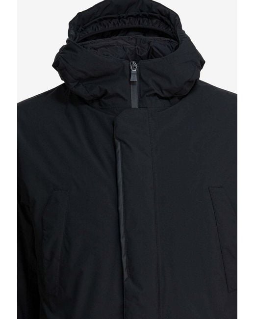 Herno Blue Fishtail Gore-Tex Down Jacket for men