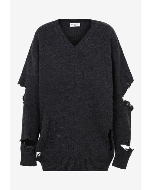 gray balenciaga sweater