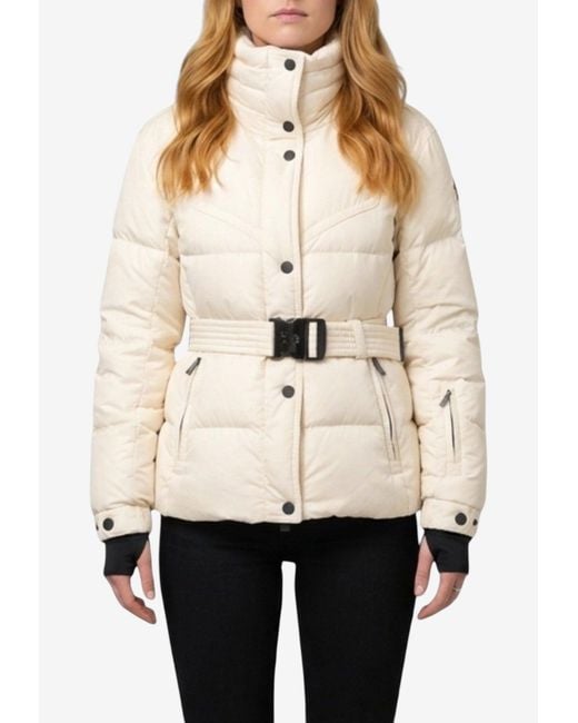 Moncler Natural Karashi Belted Down Jacket
