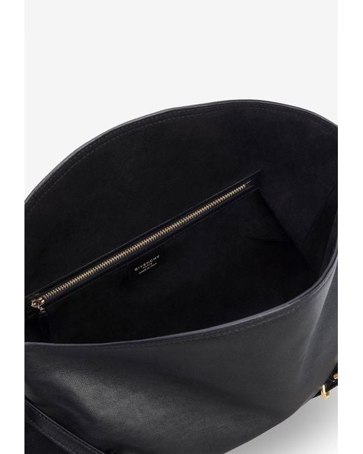 Givenchy Black Medium Voyou Bag Shiny Leather