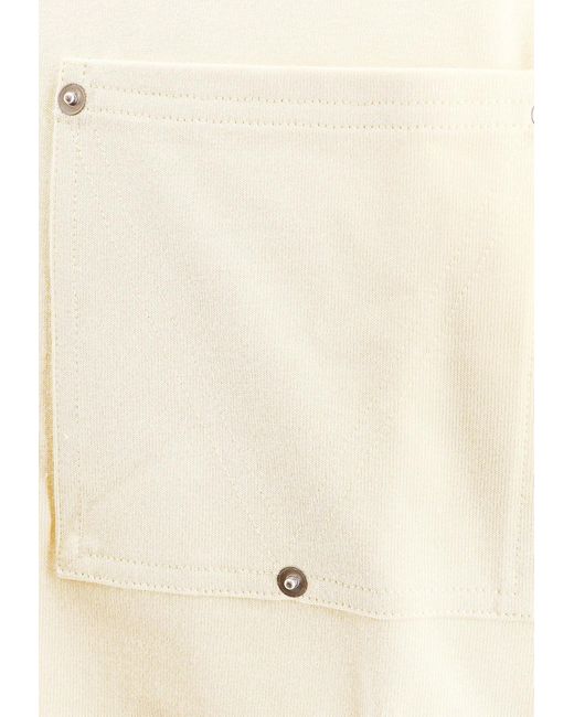 Bottega Veneta White Short-Sleeved Cropped T-Shirt