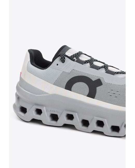 On Shoes Gray Cloudmonster Low-Top Sneakers for men