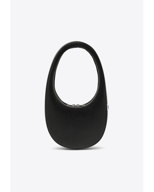 Coperni Black Swipe Oval-Shaped Hobo Bag