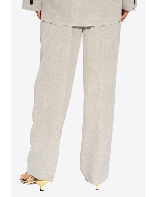 Jacquemus White Titolo Pleated Pants