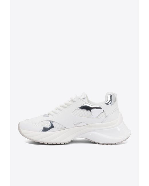 Pinko White Ariel Daytime Low-Top Sneakers