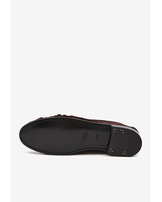 Saint Laurent White Le Loafer Suede Loafers for men