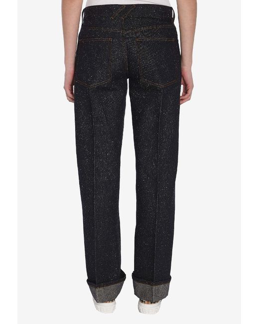 Burberry Black Straight Leg Jeans