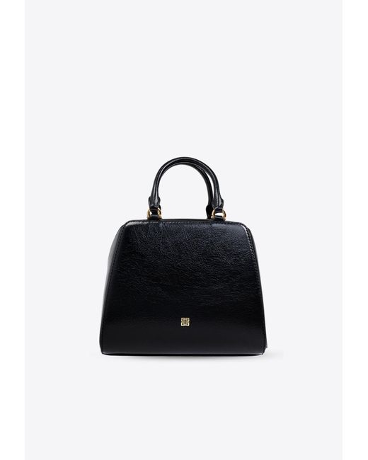 Givenchy Black Mini Antigona Cube Leather Top Handle Bag