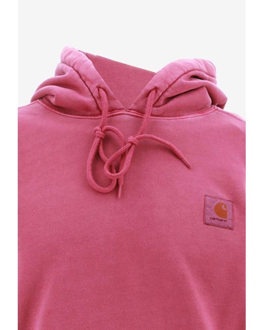 Carhartt Pink Nelson Hooded Sweatshirt for men