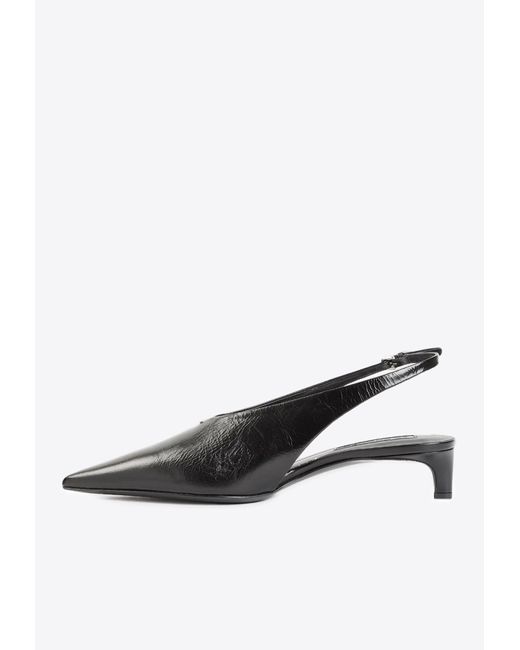jil sander leather pumps