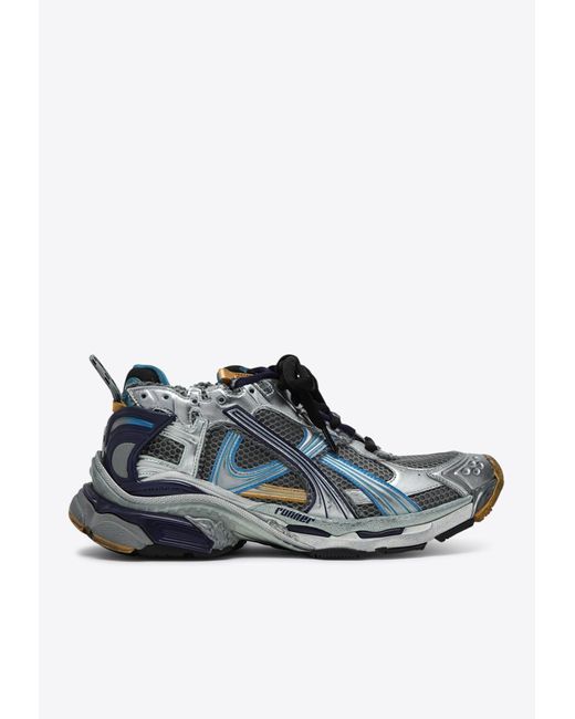 Balenciaga Blue Runner Nylon And Mesh Sneakers for men