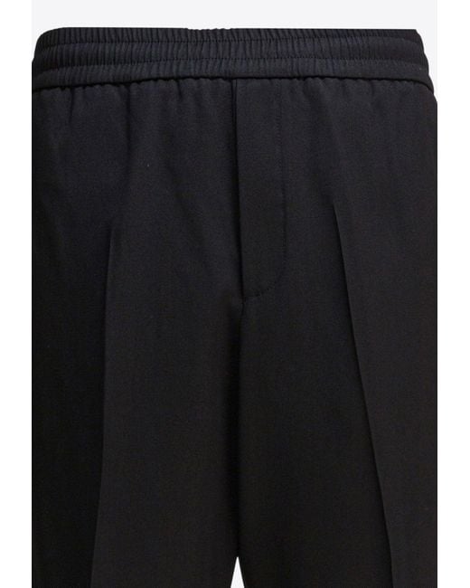 Golden Goose Deluxe Brand Black Straight-Leg Wool Pants for men